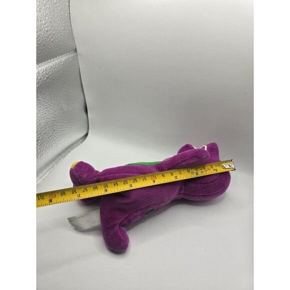 Vintage Barney & friends Small Plush Barney The Dinosaur Beanie Bag - Picture 7 of 9